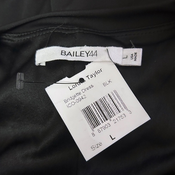 Revolve Bailey44 Bridgette Dress Sheath Black Sleek Jersey Knit Cut Out Detail - Picture 11 of 14